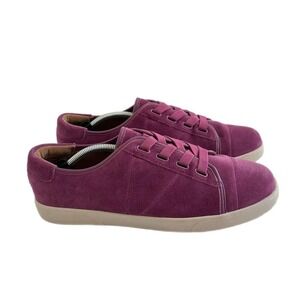 Vionic Women's Jean Suede Slip On Comfort Sneakers Size 9 Purple Magenta No Tie